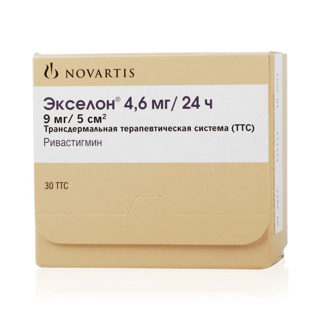 Экселон, 4.6 мг/сут, трансдермальная терапевтическая система, 30 шт.