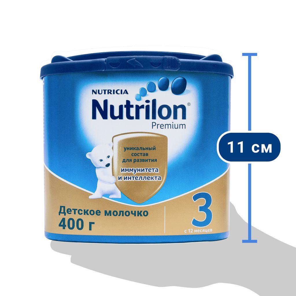 Nutrilon 3 Junior Premium Детское молочко, смесь молочная сухая, 400 г, 1 шт.