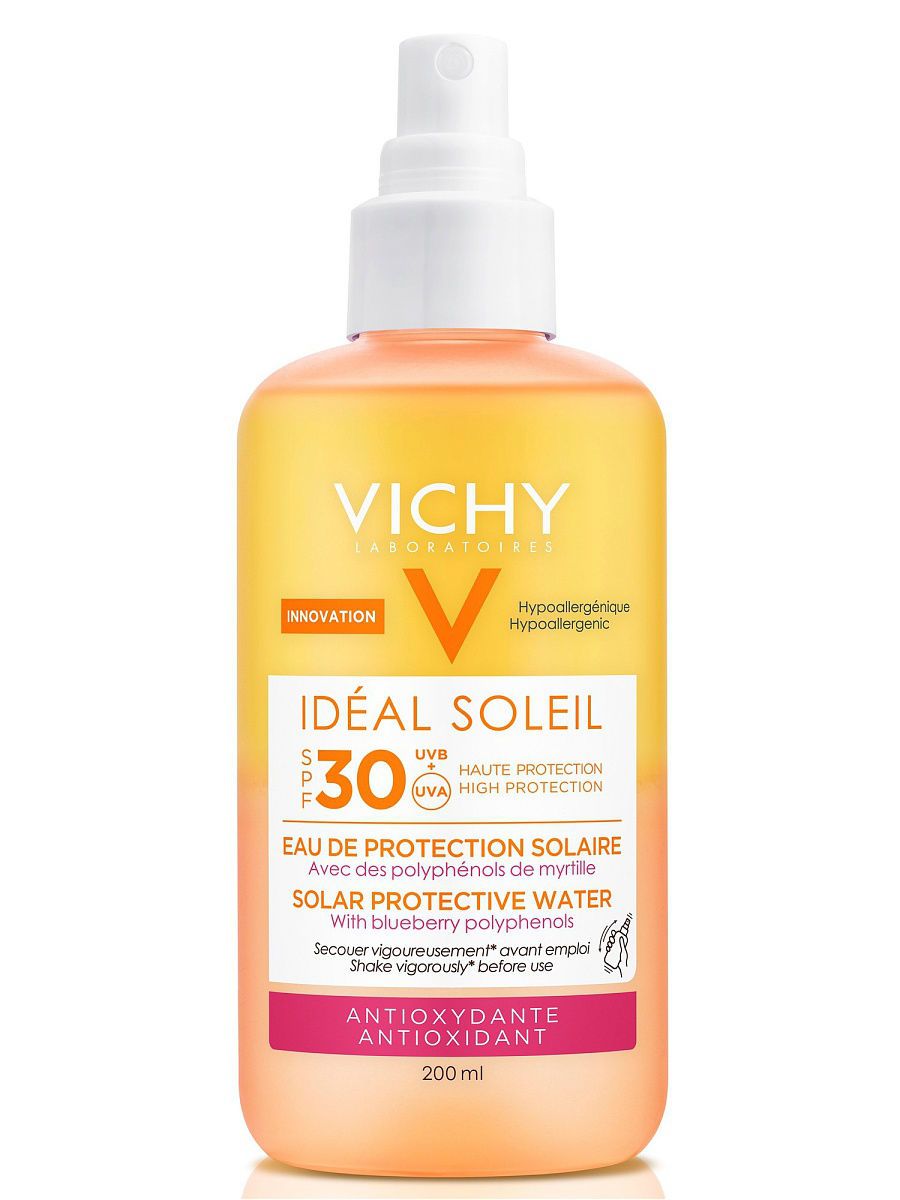 фото упаковки Vichy Capital Ideal Soleil Cолнцезащитный двухфазный спрей SPF30