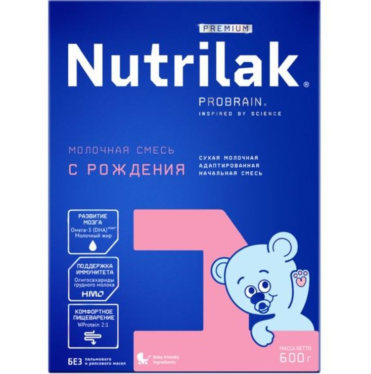 фото упаковки Nutrilak Premium+ 1 Смесь молочная 0-6 мес