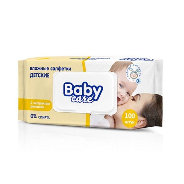 фото упаковки Baby Care Влажные салфетки для детской гигиены
