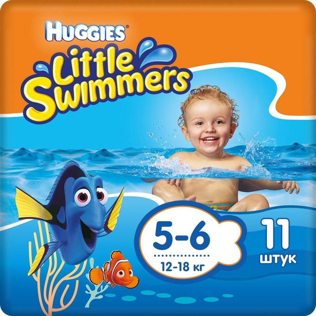 фото упаковки Huggies Подгузники-трусики для плавания