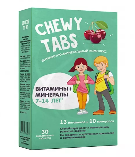 фото упаковки Chewy Tabs Витаминно-минеральный комплекс