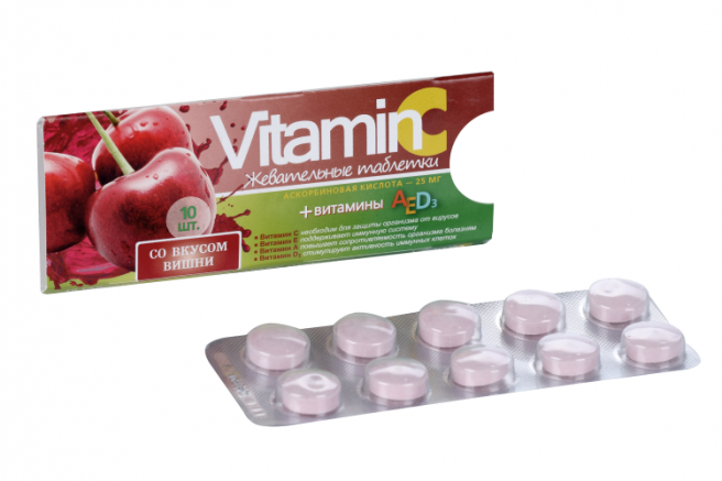 фото упаковки Vitamin C с витаминами A E D3