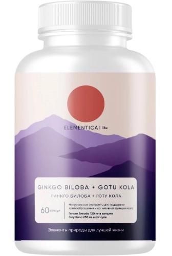 Elementica Life Гинкго Билоба+Готу Кола, капсулы, 60 шт.