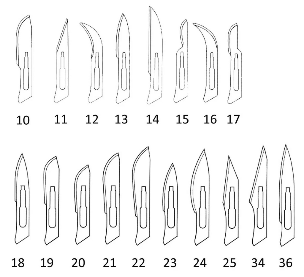 Апексмед Лезвие к скальпелю стерильное, р. 22, из углеродистой стали, 1 шт.