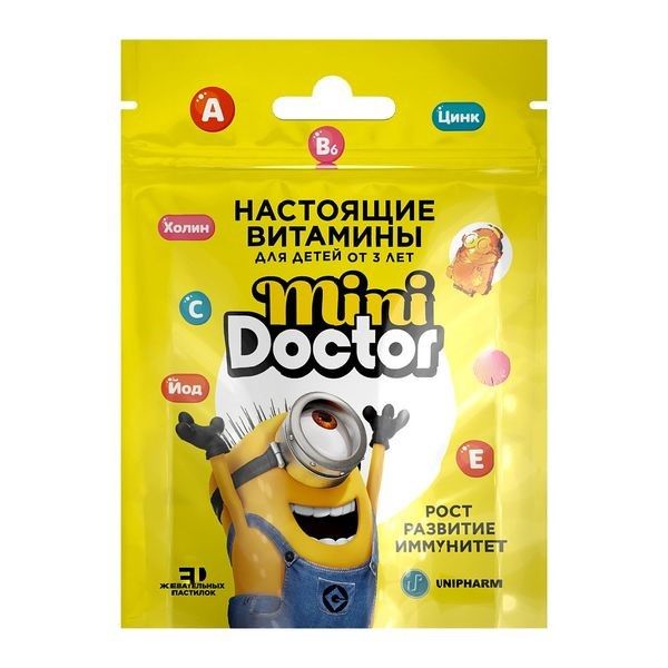 фото упаковки Mini Doctor Витамины пастилки яблочные