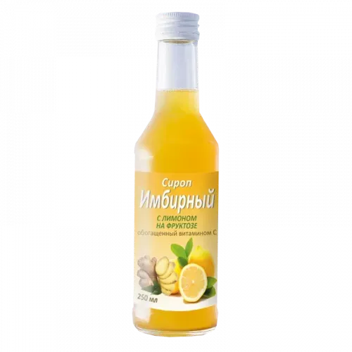 фото упаковки Сироп имбирный с лимоном на фруктозе