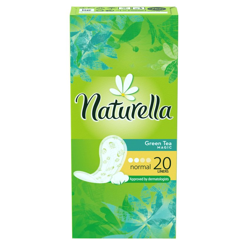 фото упаковки Naturella Green Tea Magic Normal прокладки ежедневные Зеленый чай