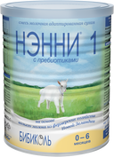 Нэнни 1 с пребиотиками, для детей с рождения, смесь молочная сухая, на основе козьего молока, 400 г, 1 шт.