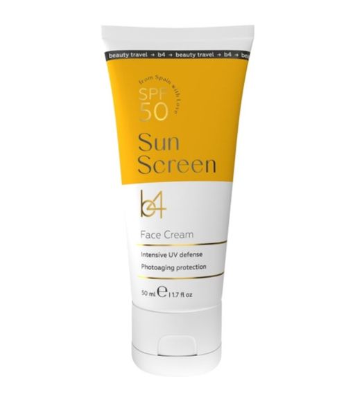 b4 Sun Screen крем солнцезащитный для лица, SPF50, крем, 50 мл, 1 шт.