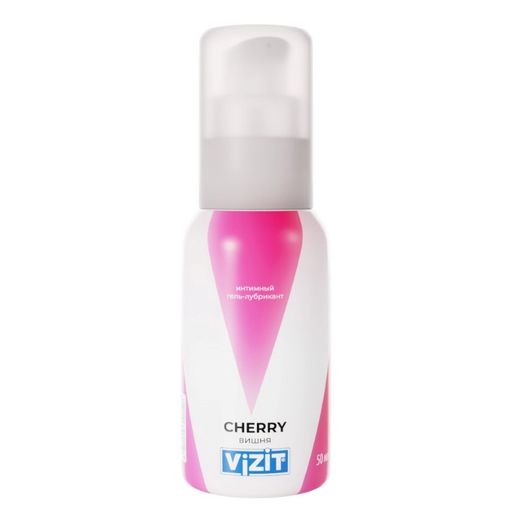 Vizit Cherry Гель-лубрикант, гель, с ароматом вишни, 50 мл, 1 шт.