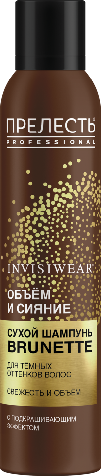 Прелесть Professional Invisiwear Сухой шампунь для волос Brunette, шампунь сухой, 200 мл, 1 шт.