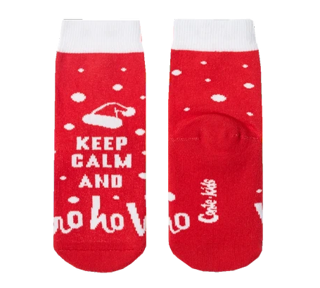 Носки детские Красные новогодние, размер 16-18, пара, 1 шт.