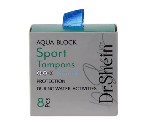 Dr.Shein Тампоны спортивные Aqua Block, 2 капли, тампоны женские гигиенические, 8 шт.