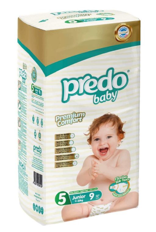 Predo Baby Подгузники для детей, р. 5, 11-25кг, 9 шт.