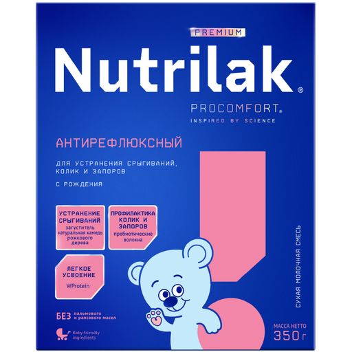 Nutrilak Premium смесь молочная Антирефлюкс, смесь молочная сухая, 350 г, 1 шт.