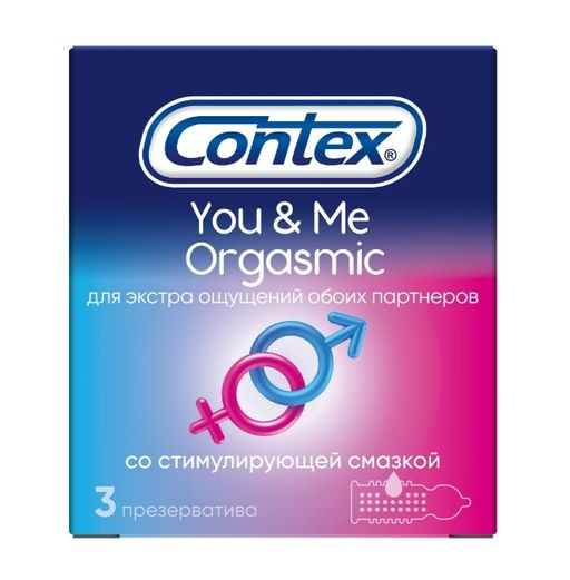 Презервативы Contex You&Me Orgasmic, презерватив, 3 шт.