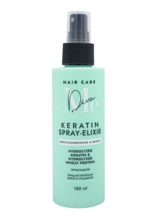 Mediva Hair care Спрей-эликсир для волос восстановление и блеск, спрей, с кератином, 150 мл, 1 шт.